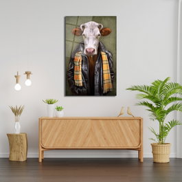 Wallity Pintura de Vidrio Templado Decorativo Multicolor 46 x 72 cm